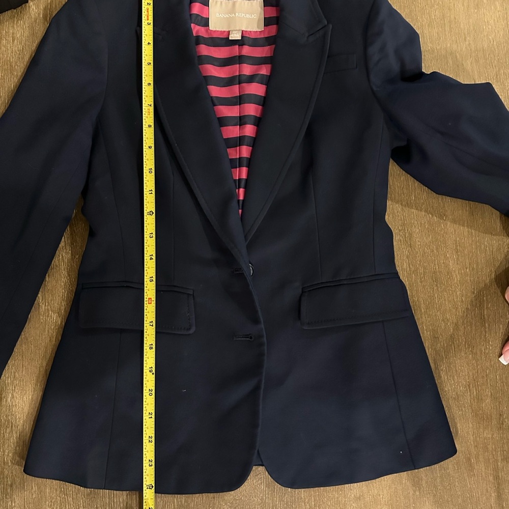 Ralph Lauren Navy Blazer Women’s Tailored - Picture 7 of 8